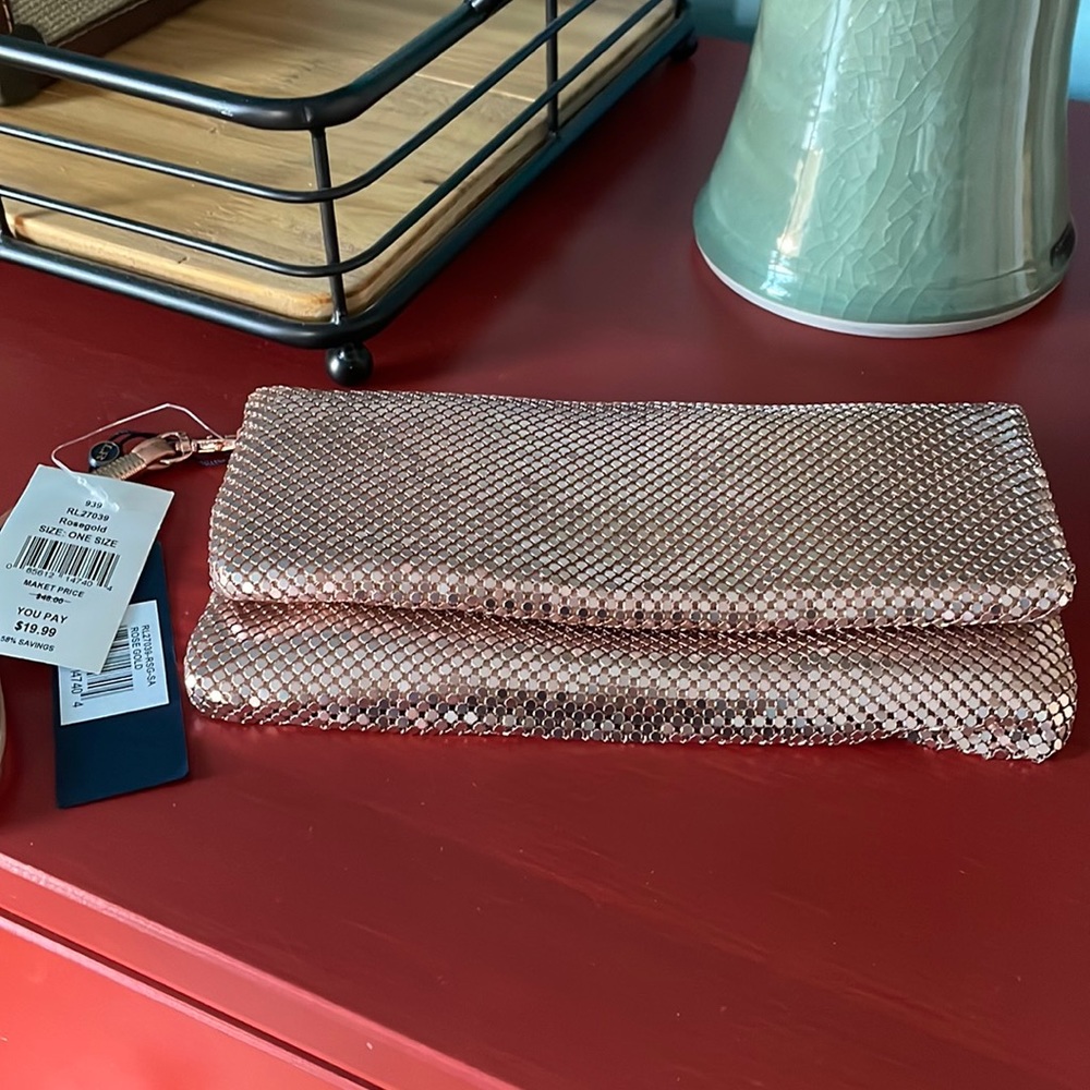 Rosegold Clutch Wristlet